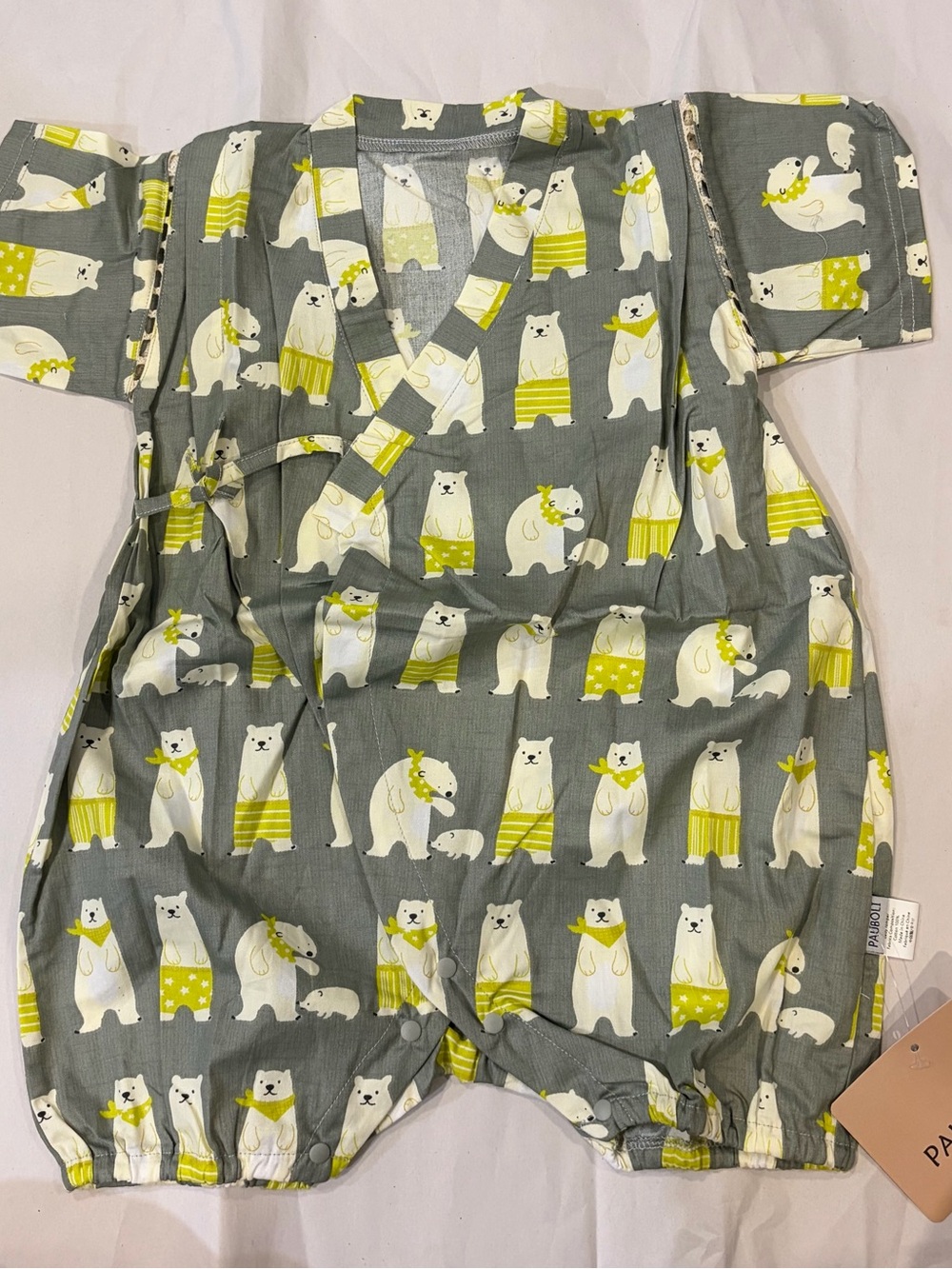 PAUBOLI Brand Baby Kimono Onesie 24 Months